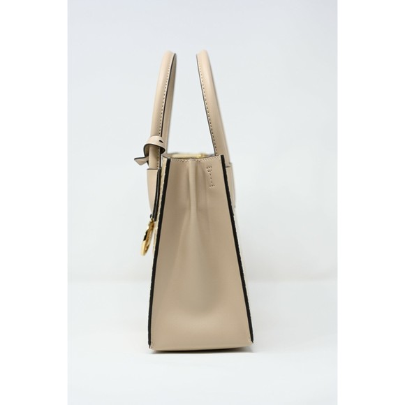 Michael Kors MERCER Medium Messenger Snakeskin Leather Crossbody Bag Buff $398 - Picture 3 of 12